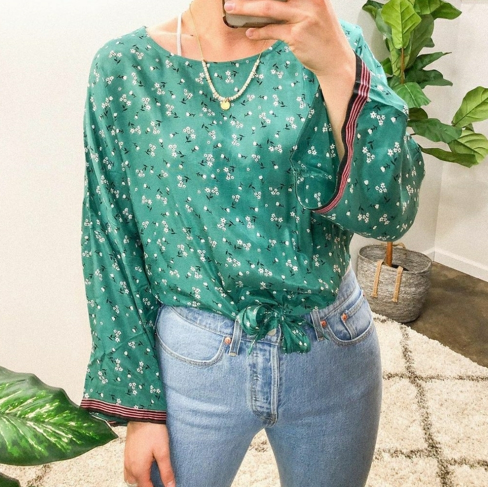 Billabong Flare Sleeve Blouse